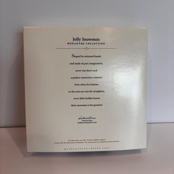 Hallmark Ornaments 2006 Jolly Snowmen Miniature Collection 6 Pcs New - Picture 6 of 9